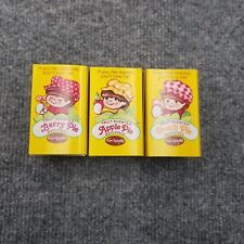 Fun World Fruit Scented Matchpack Pocket Dolls Lot Of  3 Apple Peach Berry 80s picture