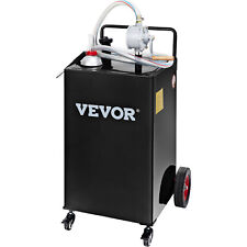 VEVOR 35 Gallon Fuel Gas Caddy Diesel Oil Transfer Tank, 4 Wheels Portable, Pump picture