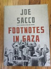 HARDCOVER RARE Footnotes In Gaza by Joe Sacco - Excellent Condition picture