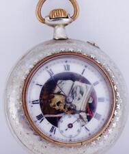 Antique Pocket Watch Fancy Enamel Dial c1890's-Perfect Working Order picture