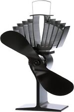 AirMax, Classic Styled, Heat Powered Wood Stove Fan, Black picture