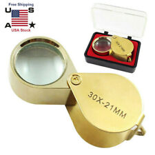 30X Jewelers Loupe Magnifier Jewelry Coin Loop Magnifying Glass Eye Pocket picture