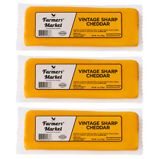 Farmers' Market, Vintage Cheddar, Cheese Block 7oz, 3pk, Shelf Stable picture