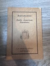 Reproductions of Early American Furniture C. R. Hood Company 1928 picture