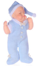Dollhouse Sleeping Baby Blue 1/12 Scale picture