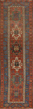 Vegetable Dye Antique Heriiz Serapi Runner Rug 3x13 Wool Handmade Hallway Carpet picture