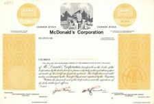 McDonald's Corp. - Specimen Stock Certificate - Specimen Stocks & Bonds picture