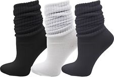 3 Pairs Slouch Socks for Women, Soft Extra Long Scrunch Knee High Sock Gift picture