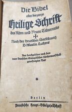 1905 Vintage German Bible. Dr. Martin Luther Version Prussian Bible Society RARE picture