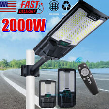 990000000000LM 2000W Commercial Solar Street Light IP65 Dusk-Dawn Road Lamp+Pole picture