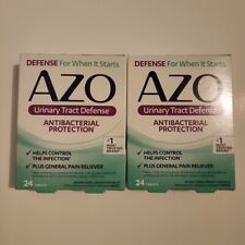 Azo Urinary Tract Defense Antibacterial Protection 24 Tablets X2 Exp 2025+ picture