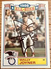 Wally Joyner signed auto Angels 1987 Topps 1986 Glossy All-Stars Rookie Card RC picture