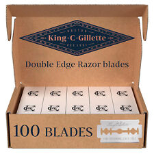 King C Gillette Double Edge Safety Razor Blades 100 Count picture