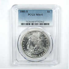 1881 S Morgan Dollar MS 64 PCGS Silver $1 Uncirculated Coin SKU:I13776 picture