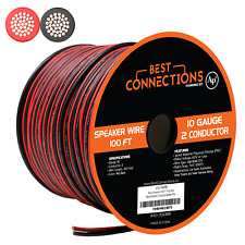 10 Gauge Speaker Wire 100 Feet Red-Black CCA 2 Conductor Car Audio Home Theater picture