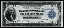 1918 $1 HIGH GRADE CRISP XF+ Federal Reserve Bank Note Chicago picture