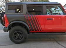 New 2021-2023 Ford Bronco Quarter Panel Side Fading Graphics, Stripes, Full Size picture