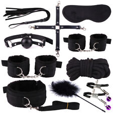 Cozy-Restraint-Spanking-Whip-Handcuffs-Ankle-Eye Mask-Rope-bondage-10 Pieces set picture