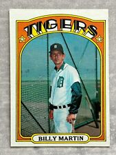 1972 Topps BILLY MARTIN Tigers 