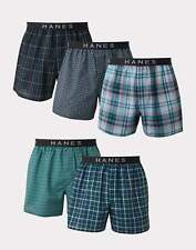 Hanes 5 Pack Boxer Mens Classics TAGLESS Comfort Flex Cotton Waistband Underwear picture