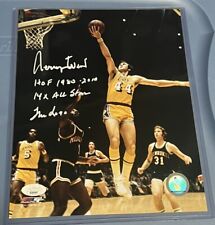 JERRY WEST Signed 8x10 Photo with 3 Inscriptions, Beckett COA Lakers The Logo picture