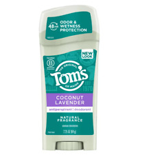 3 Pack- Tom's of Maine Antiperspirant Coconut Lavender Deodorant Exp- 2/2025 picture