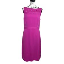 Tory Burch Women's Silk Dress Sleeveless Hot Pink Size 6 picture
