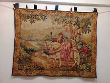 Vintage Fabulous French Pictorial Wall Hanging Home Decor Tapestry 90×114 Cm picture