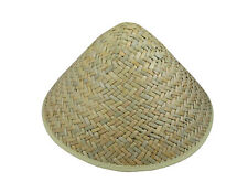 Asian Chinese Japanese Oriental Garden Conical Bamboo Rice Farmer Coolie Hat picture