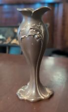 Jennings Brothers Art Nouveau Vase Cast Metal American Holly picture