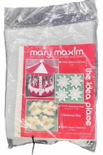 Mary Maxim Needlework Christmas Kits Glistening Stars 77176 Makes 16 Vintage picture