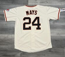 Willie Mays 1951 San Francisco Giants Cooperstown Ivory Jersey Men’s Size Large picture