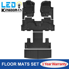 3 Rows Floor Mats & Cargo Liners for 18-24 Ford Expedition 2nd Row Bucket Seats picture