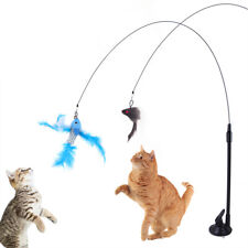 Cat Teaser Simulation Bird Interactive Toys Feather Bird with Bell Cat Stick Toy picture