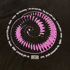 VINTAGE 1994 NINE INCH NAILS T-shirt Black Cotton For men Women All Sizes AH1791 picture