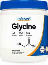 Nutricost Glycine Powder 1lb - Non-GMO, Gluten Free picture