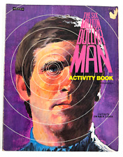 vtg 1975 Six Million Dollar Man Activity Coloring Book picture
