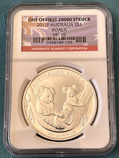 2011-P Australia 1 oz Silver $1 Koala MS-69 NGC (First of 20,000) picture