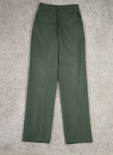 Vintage 70s Vietnam War OG507 USMC Army Green Utility Field Trousers Size 29 picture
