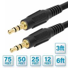 3.5mm Male to Male Stereo Audio AUX Cable Headphone Car iPhone MP3 Speaker lot  picture