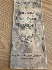 Rare John Deere Tractors Servicing Guide For Older Tractors From Deere  Company picture