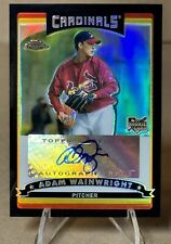 2006 Topps Chrome Adam Wainwright Auto Black Refractor Rookie SP /200 Autograph picture
