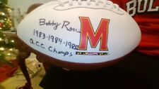 Coach Bobby Ross Signed Maryland Terrapin Signed Football w/ ACC Champs Inscribe picture