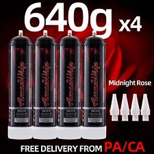 AmazWhip Whipped Cream Charger 640g Tank Pure Rose Flavor 4 cylinders picture