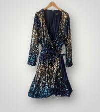 City Chic Sequin Dress Wrap Women Size 22 Special Occasion  picture