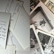 ANTIQUE PHOTOS W/ NAMES *LOT of 15* for GENEALOGY PRACTICE B&W vintage snapshots picture