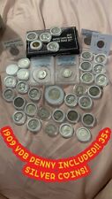 HUGE 35+ Silver Coin BUNDLE lot Includes A 1909 VDB BU LINCOLN WHEAT CENT picture
