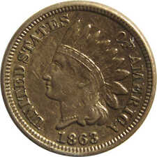1863 Indian Head Cent AU About Uncirculated Copper-Nickel SKU:CPC7151 picture