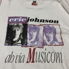 Vintage Eric Johnson Shirt Jazz Blues Cliffs of Dover Guitar Hero 90s Rock Band picture