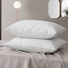 2/4 Pack Luxury Goose Down Pillow Queen Size Feather Pillow Insert Soft Support picture